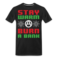 Stay Warm Premium Organic T-Shirt - black