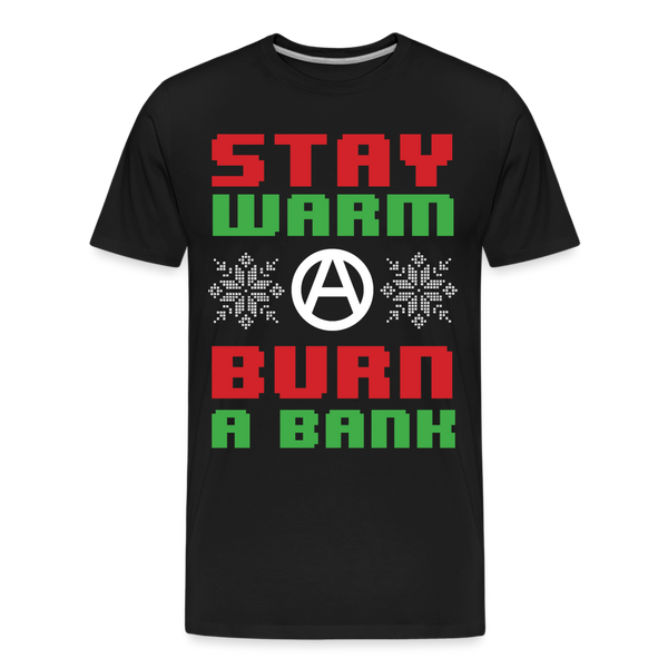 Stay Warm Premium Organic T-Shirt - black