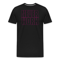 Never Work Premium Organic T-Shirt - black